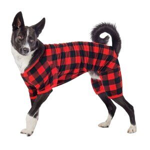 Wondershop - Plaid Dog Pajamas - Black/Red - Medium